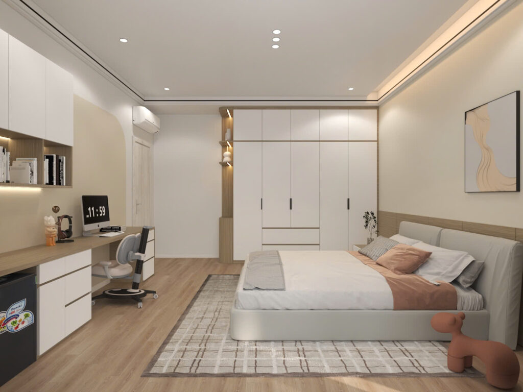 thi công nội thất phòng ngủ Nội Thất 5M